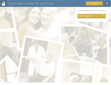 Tablet Screenshot of lifecarecenteroflasvegas.com